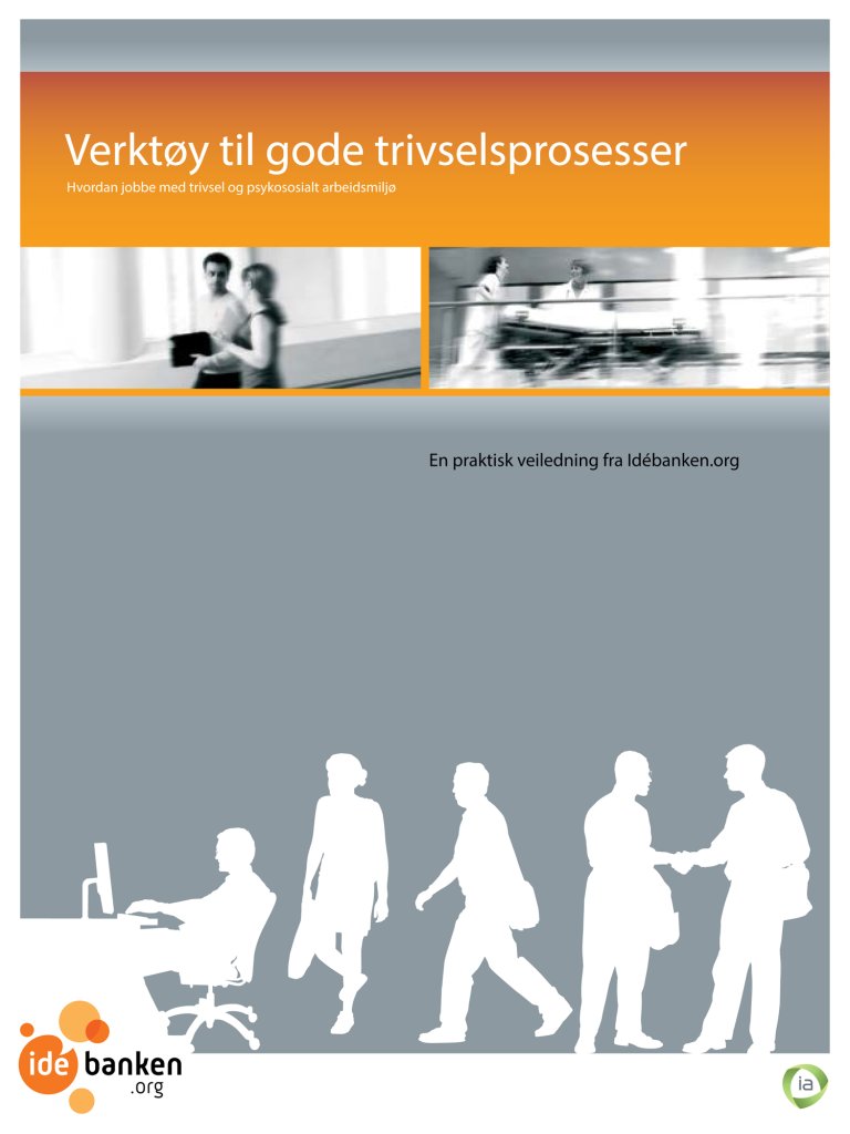 Bilde av forsiden av heftet "Verktøy til gode trivselsprosesser".